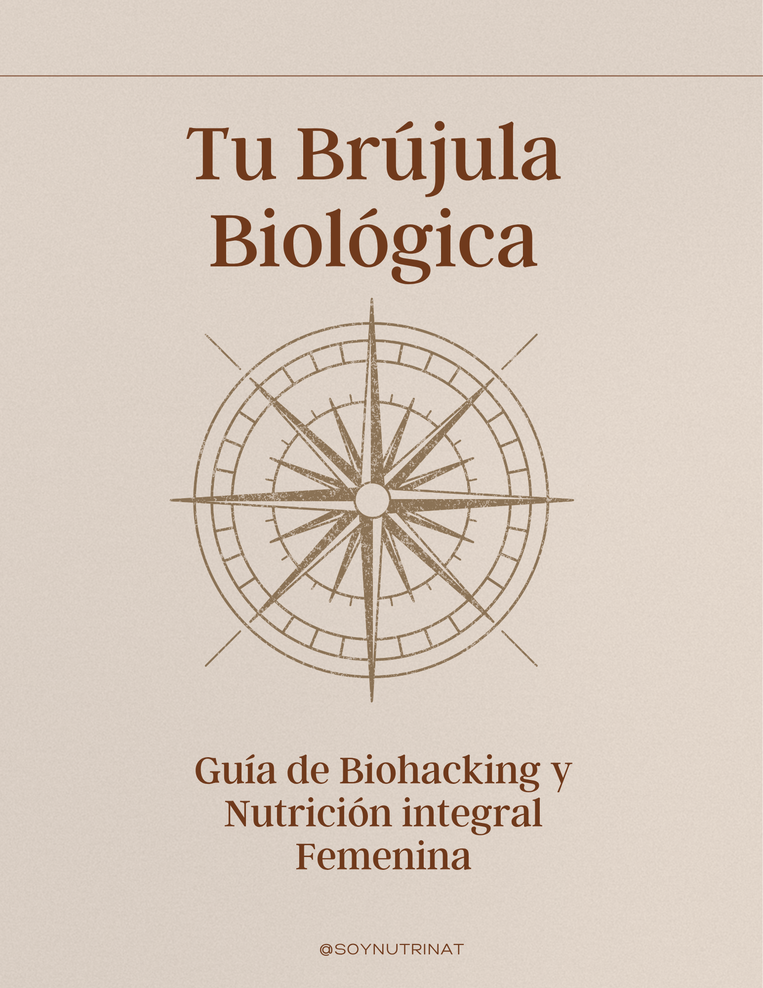 Mockup del Workbook Tu Brújula Biológica